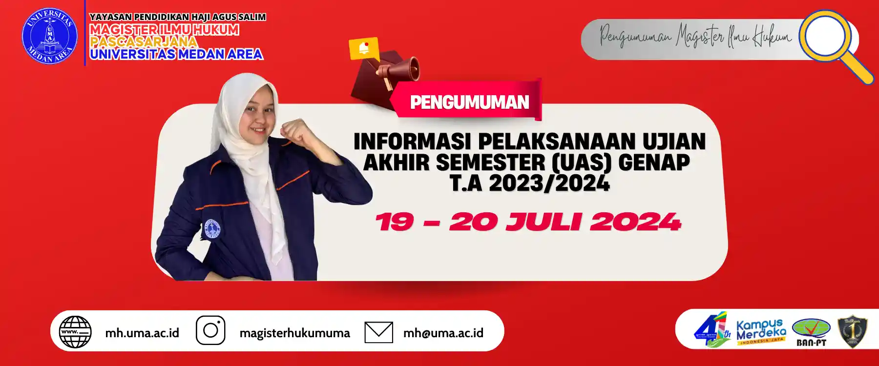 Ujian Akhir Semester UAS Genap TA 2023 2024 Program Studi Magister