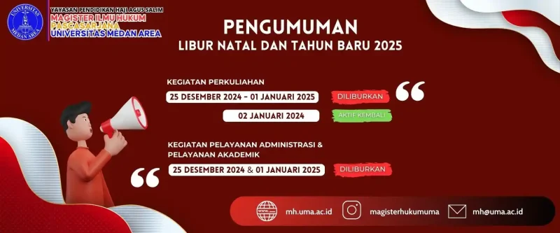 Pengumuman Libur Natal Dan Tahun Baru 2025 Program Studi Magister